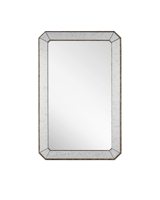 Antiqued Rectangular Mirror