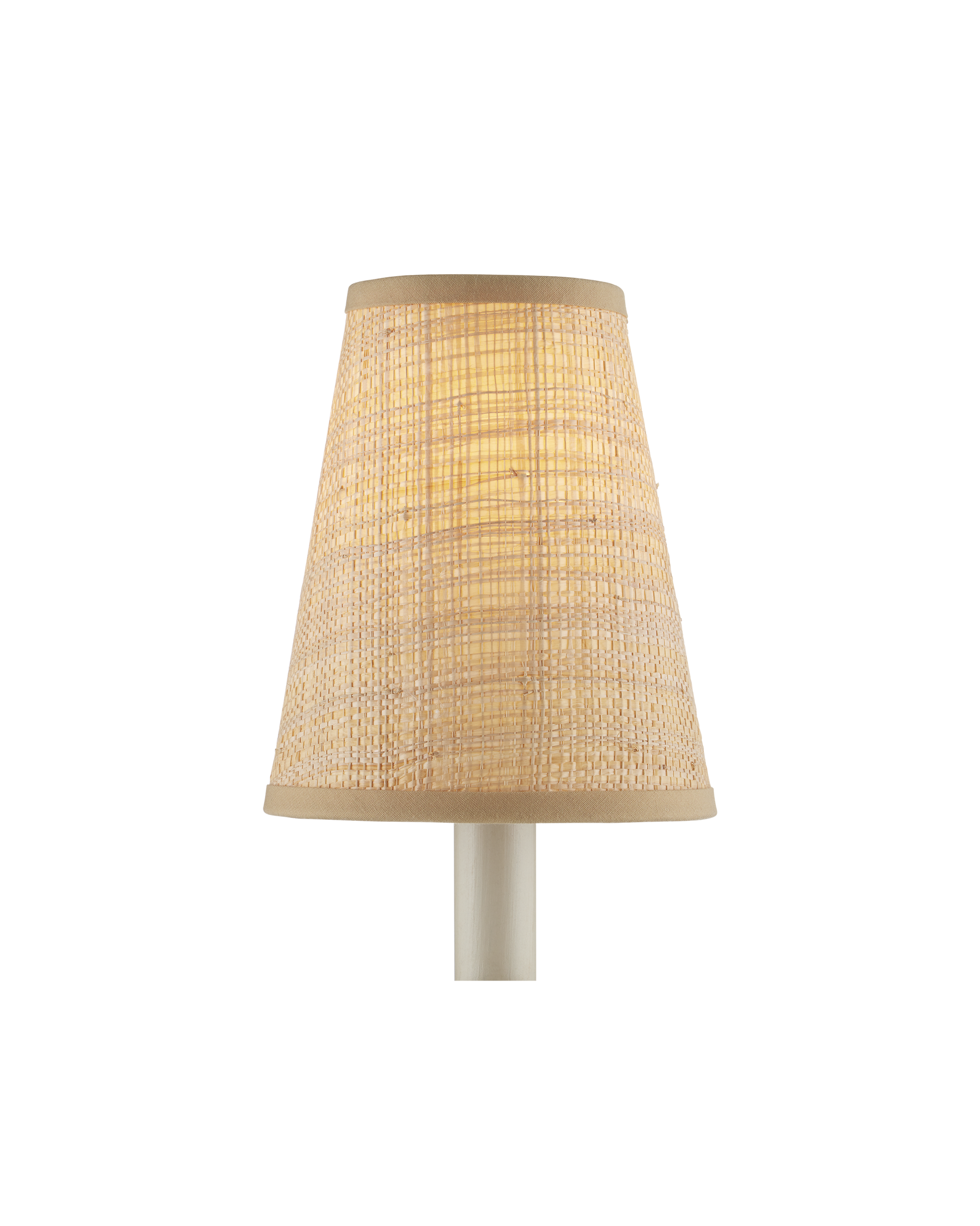 Natural Grasscloth Tapered Chandelier Shade