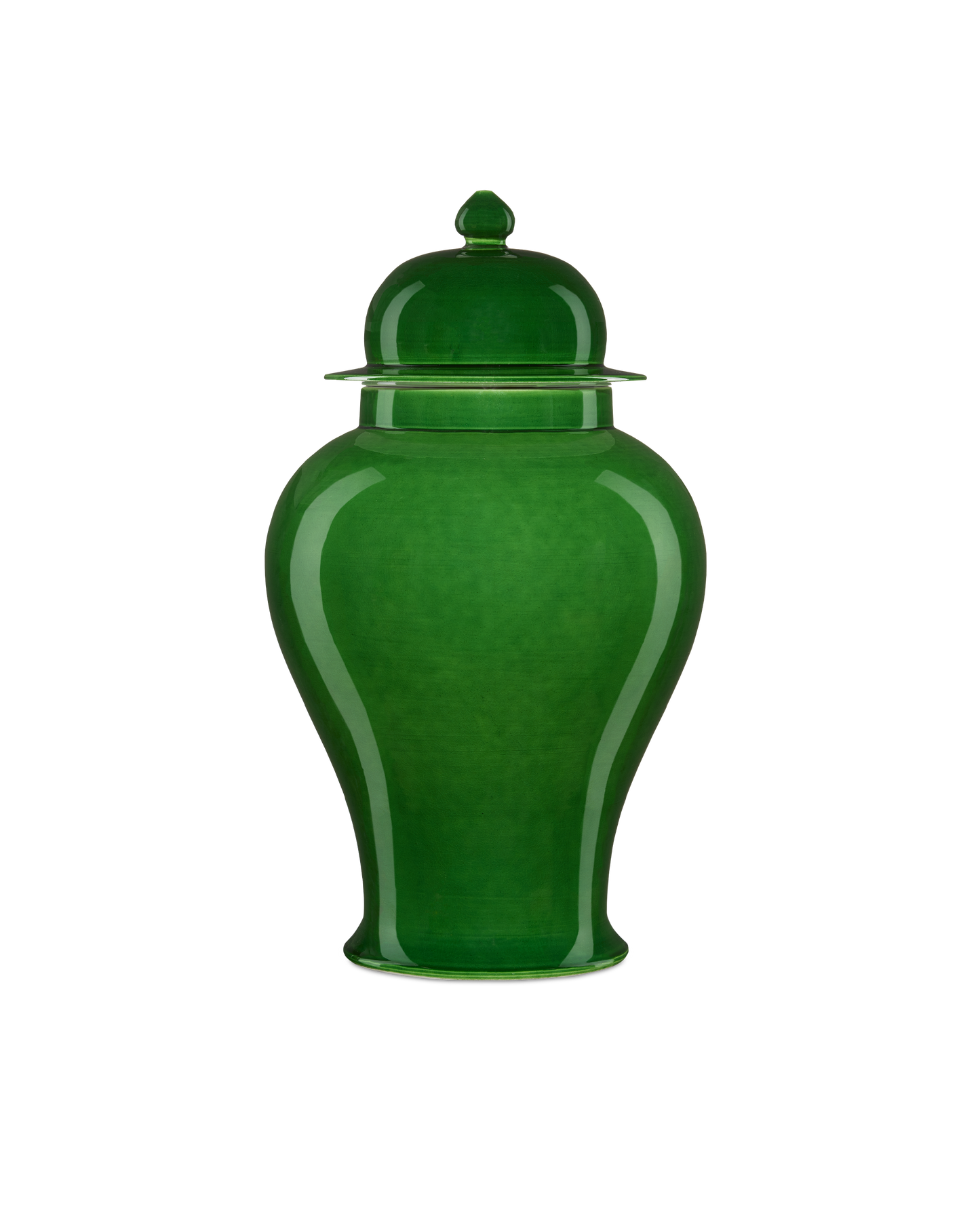 Imperial Green Large Temple Jar