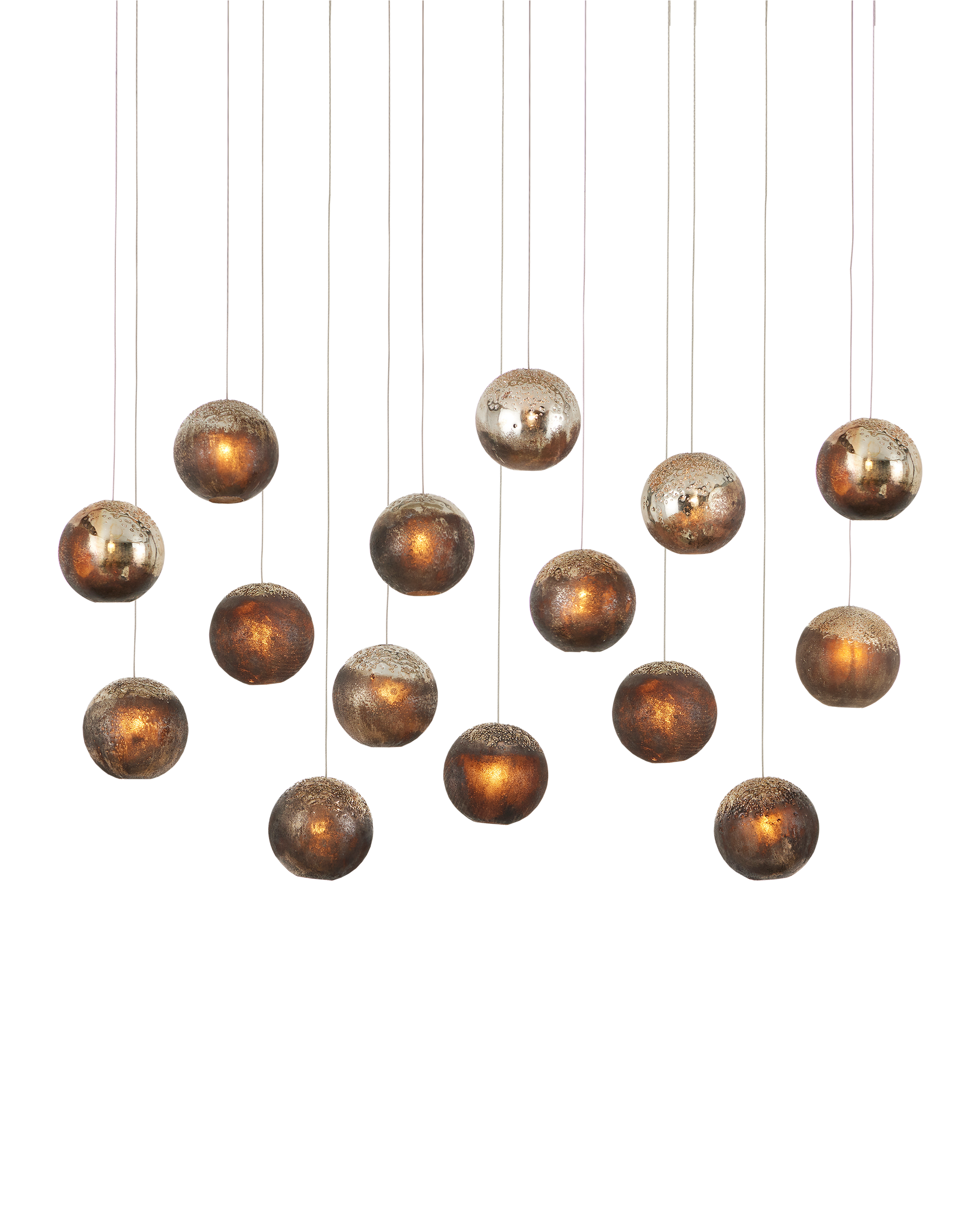 Pathos 15-Light Linear Multi-Drop Pendant
