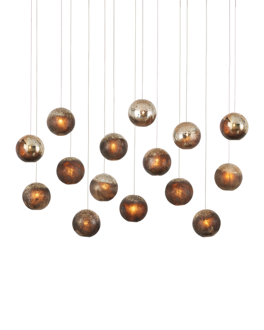 Pathos 15-Light Linear Multi-Drop Pendant