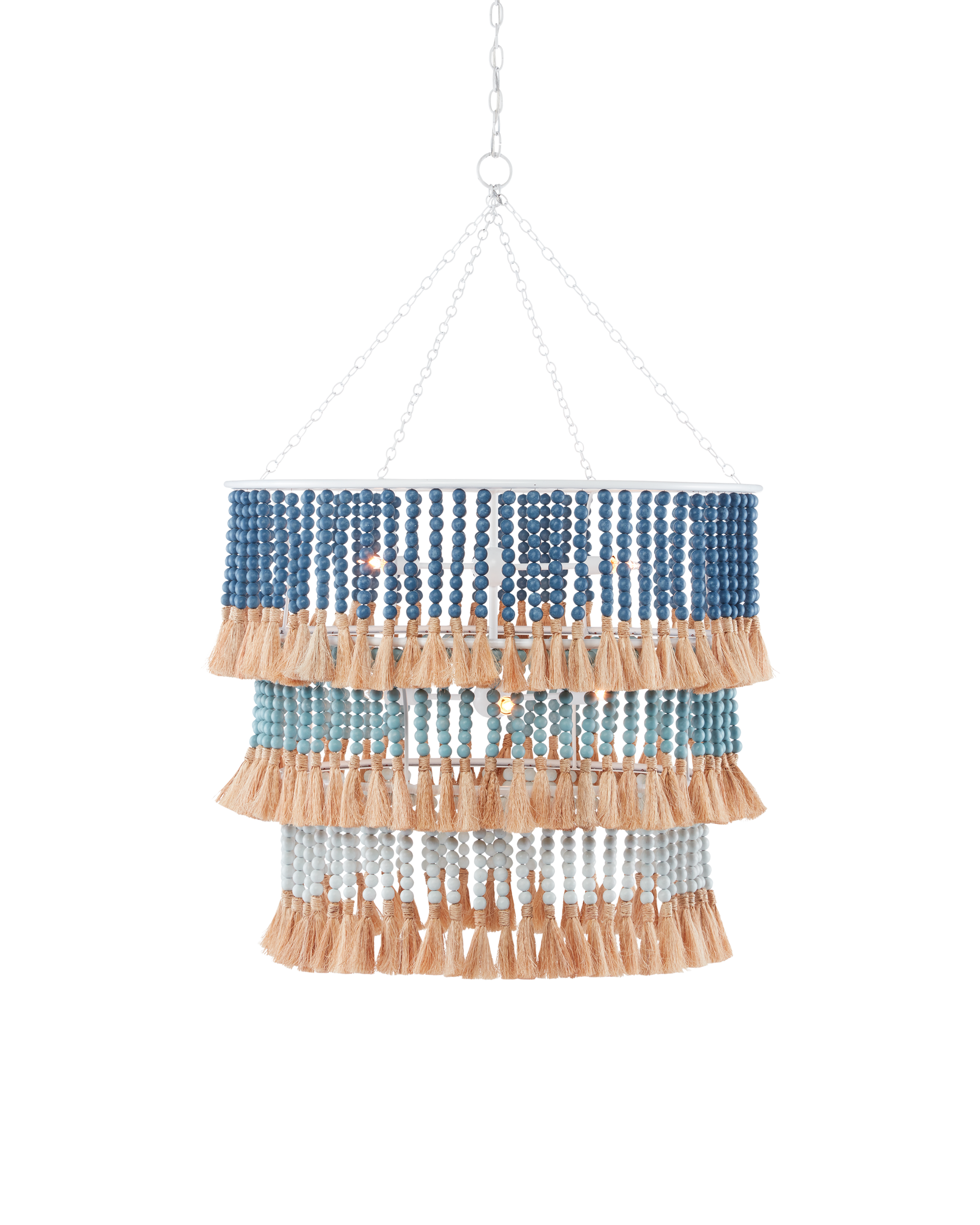 St. Barts Blue Chandelier