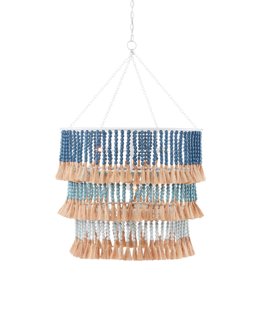 St. Barts Blue Chandelier