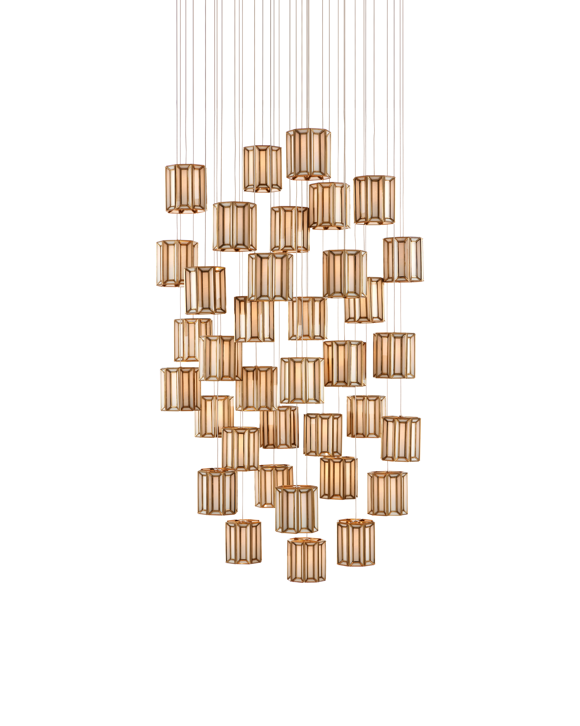 Daze 36-Light Round Multi-Drop Pendant