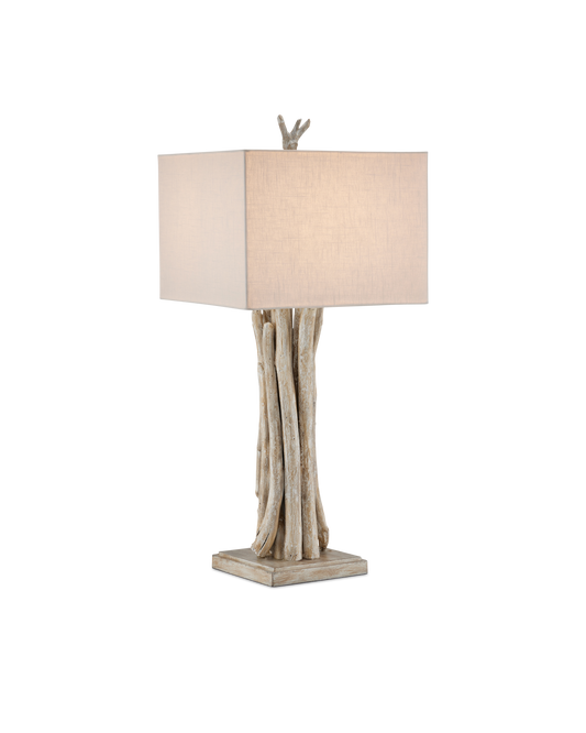 Driftwood Whitewash Table Lamp