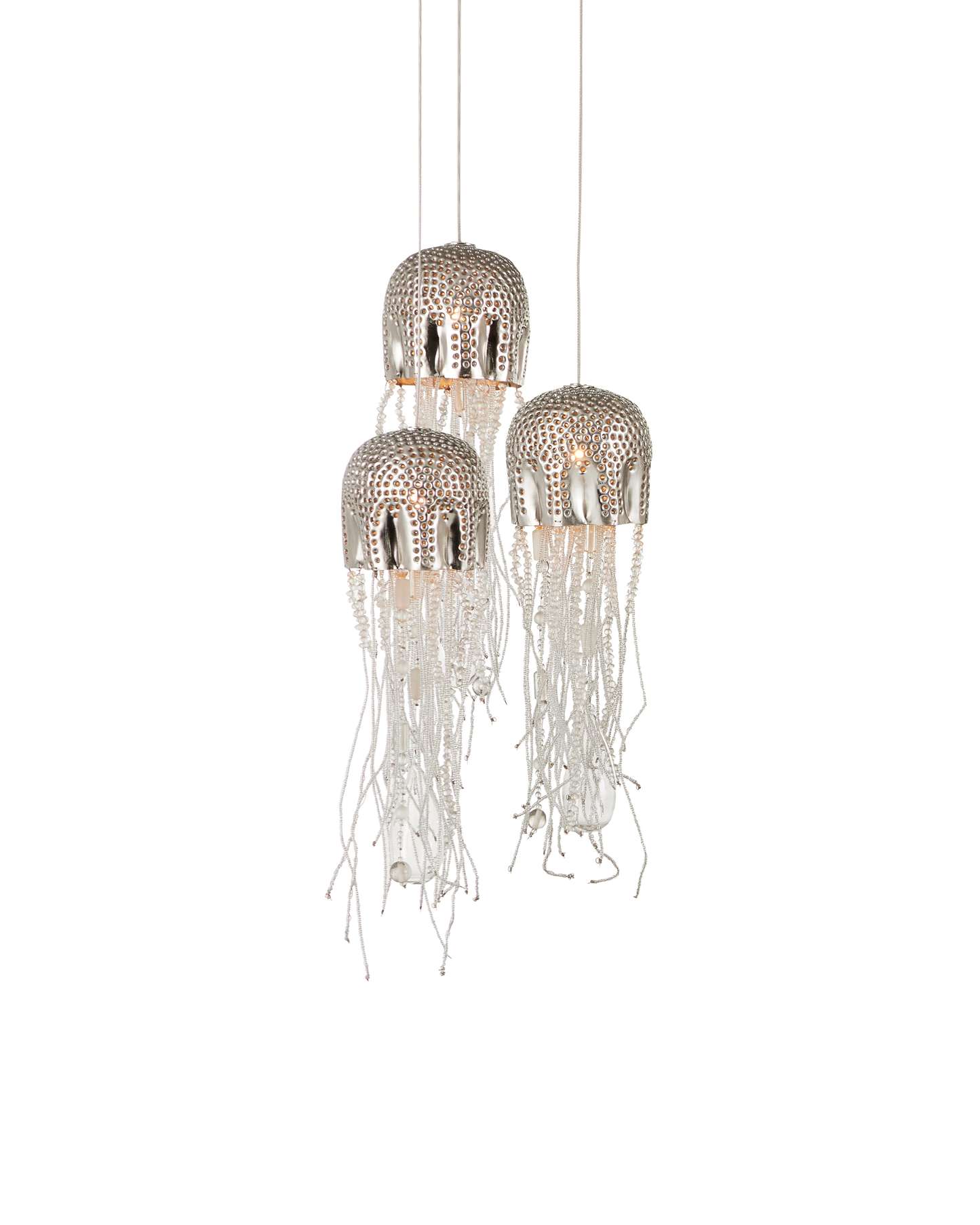 Medusa 3-Light Round Multi-Drop Pendant