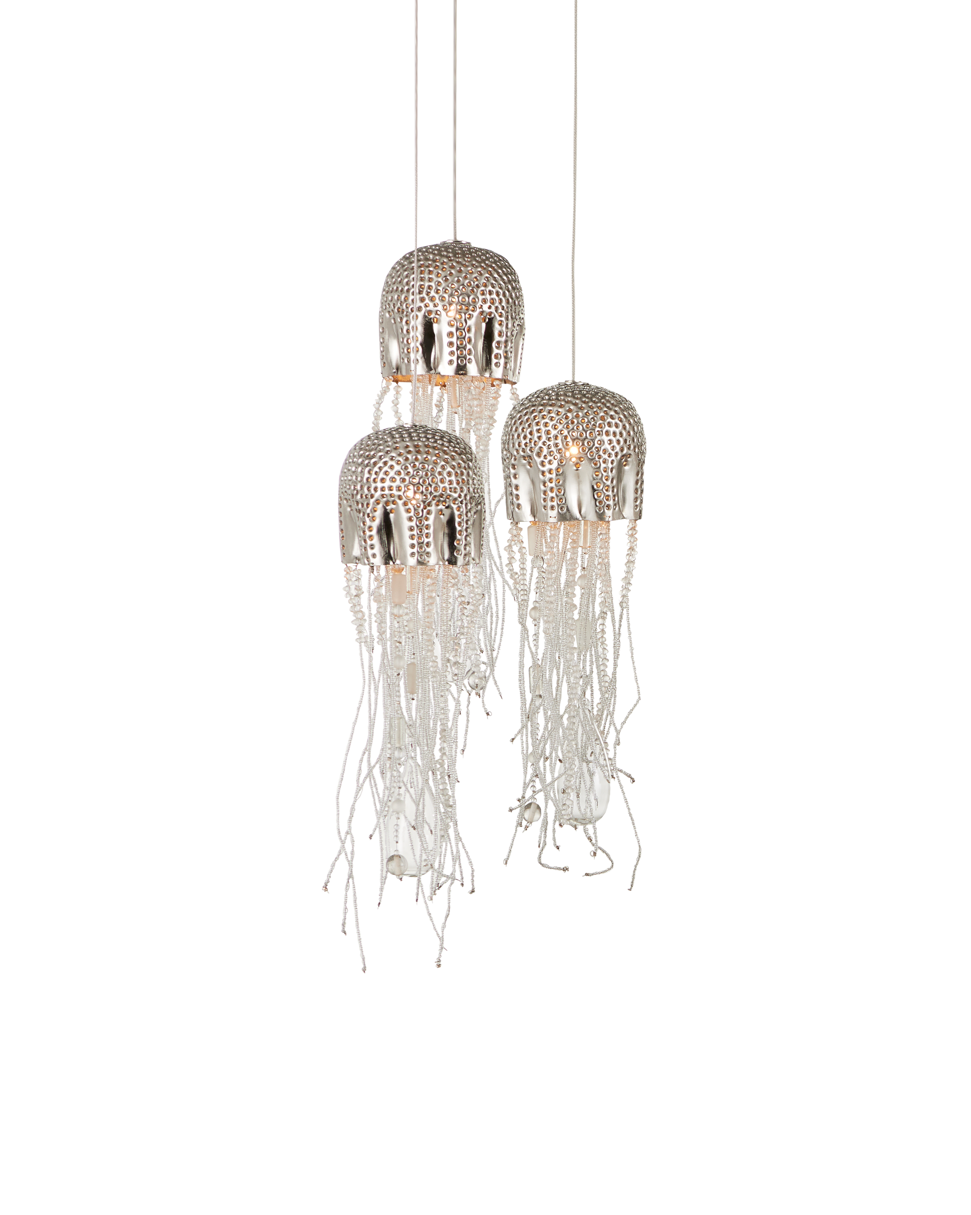 Medusa 3-Light Round Multi-Drop Pendant