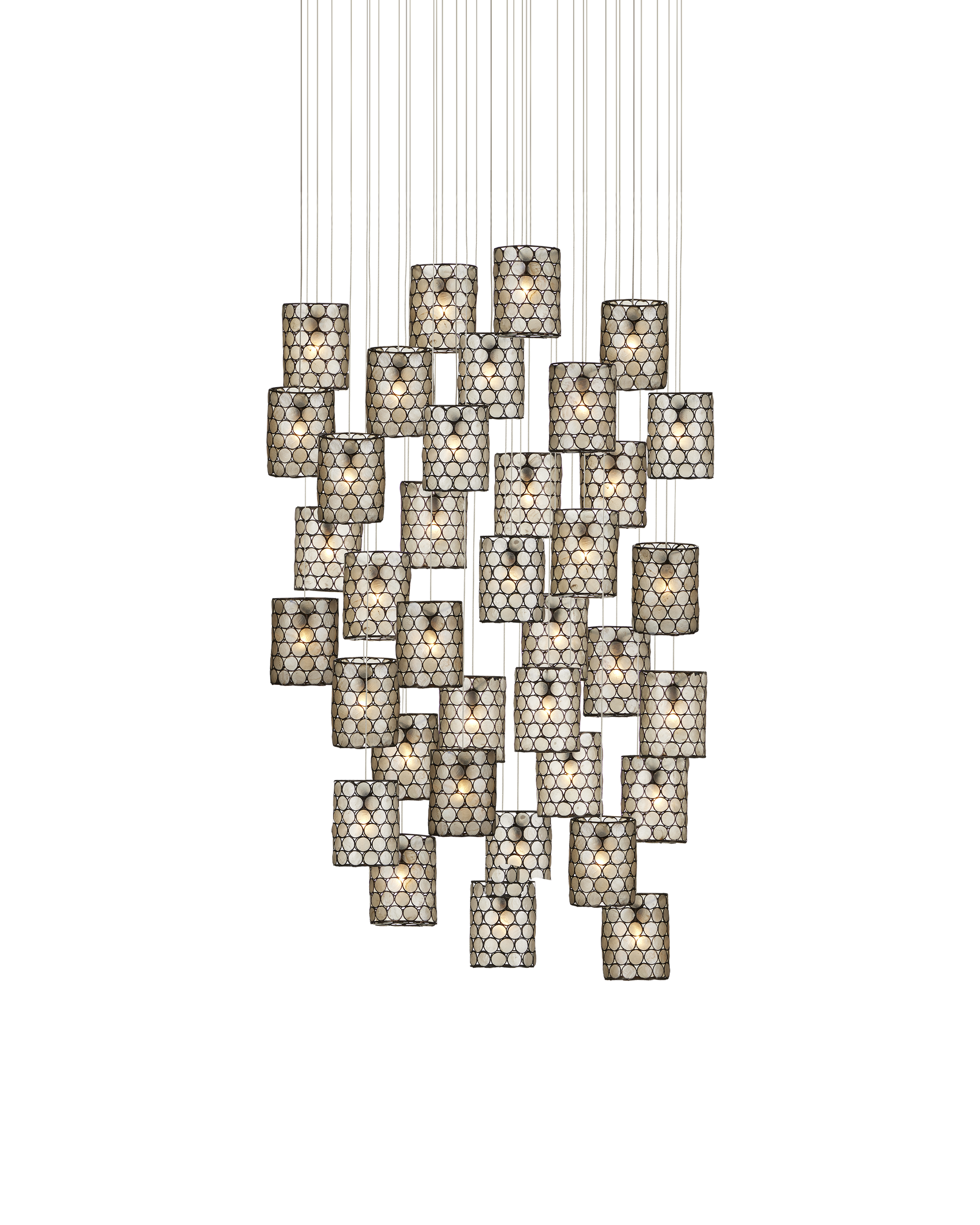 Regatta 36-Light Round Multi-Drop Pendant