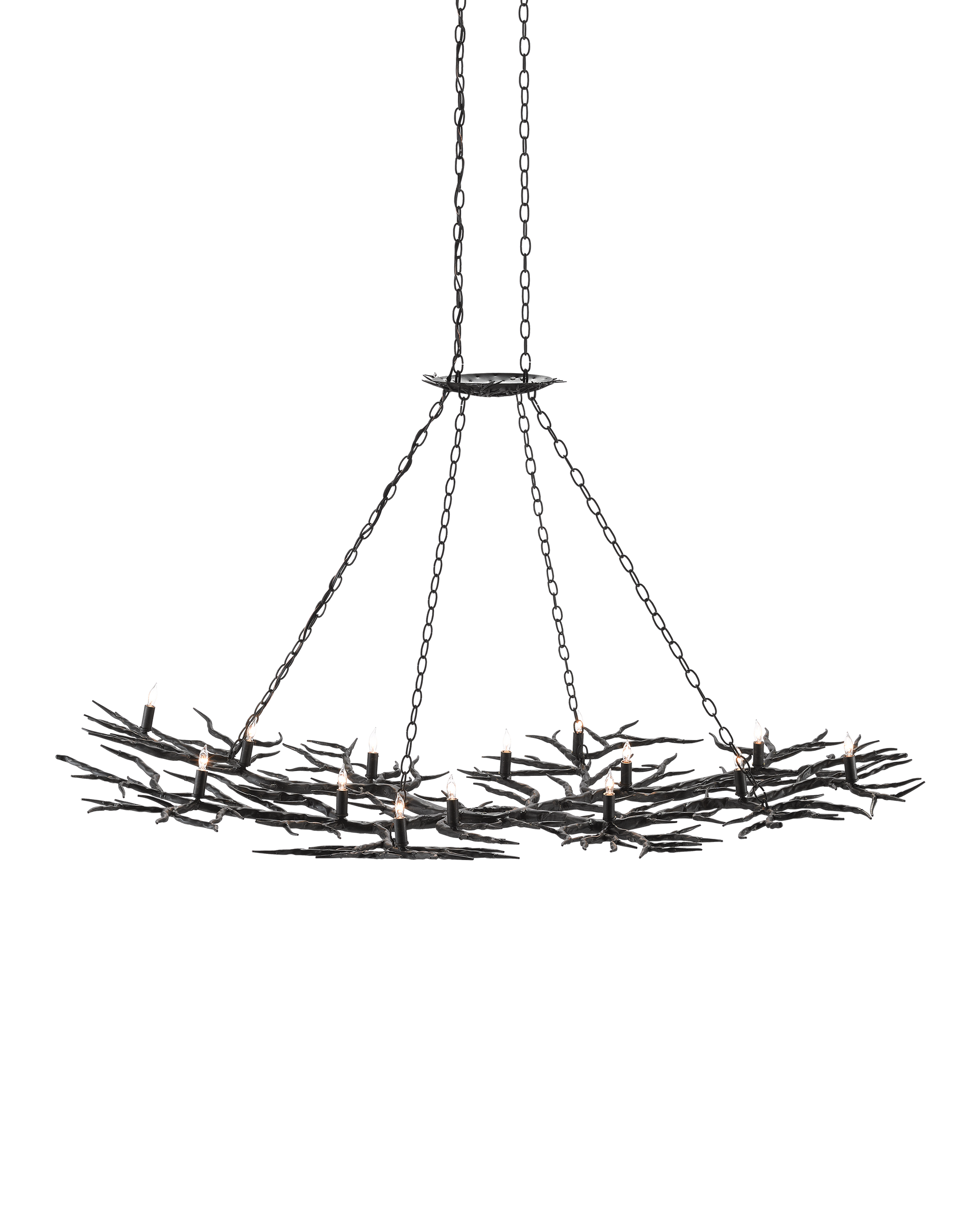 Rainforest Large Bronze Chandelier