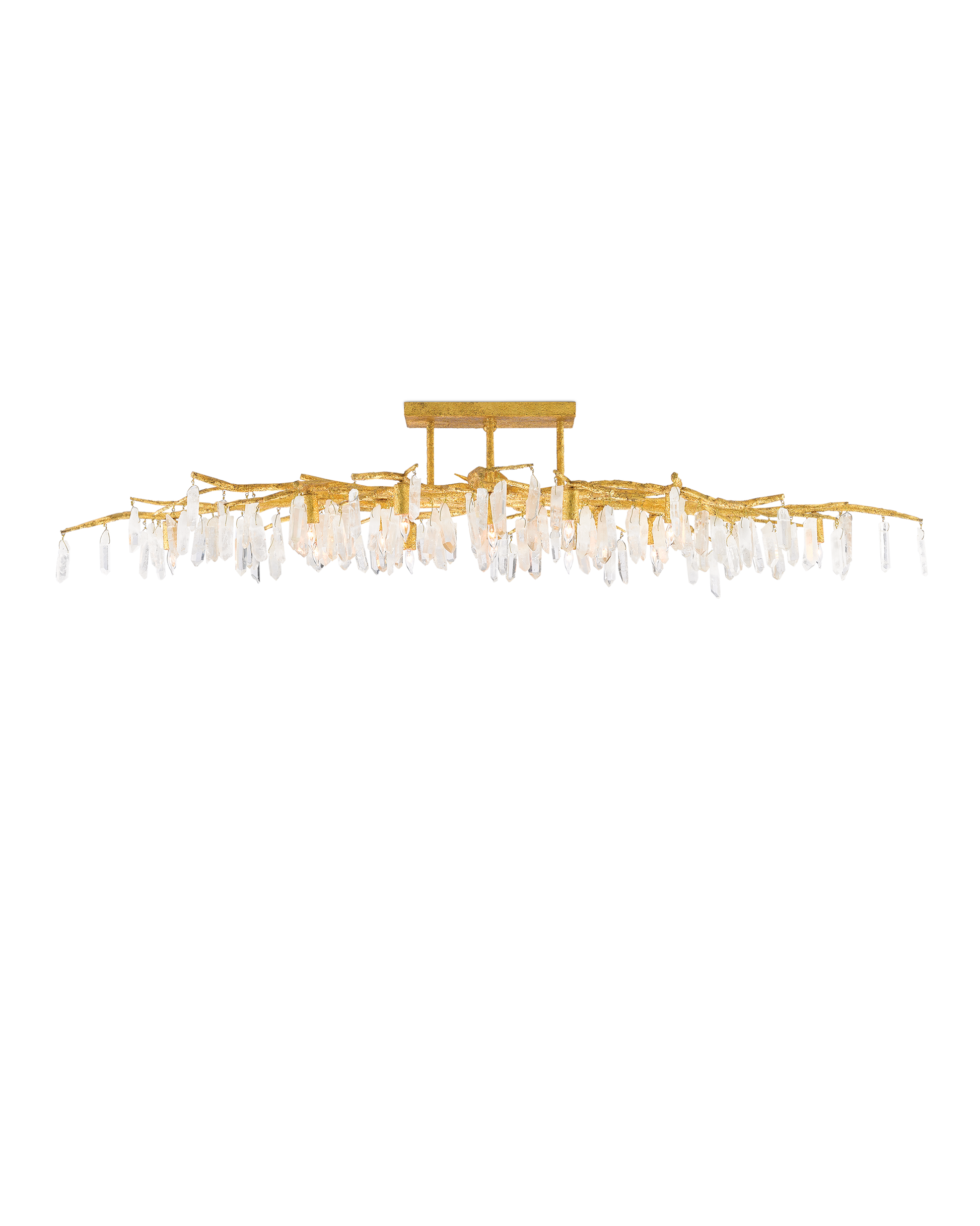 Forest Light Gold Semi-Flush Mount