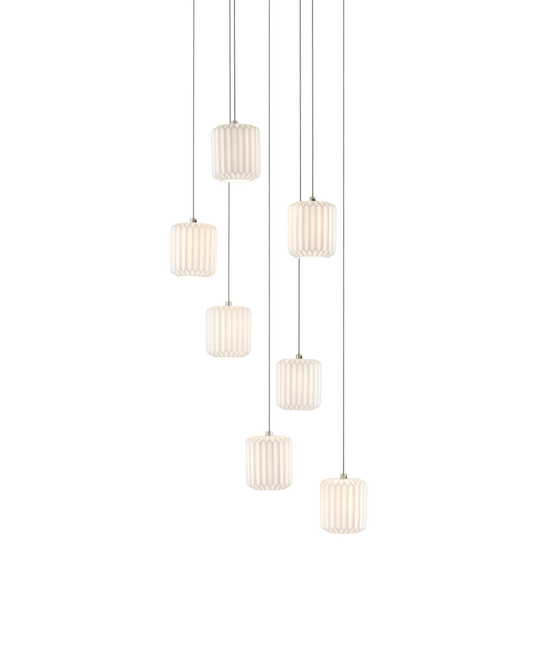 Dove 7-Light Round Multi-Drop Pendant