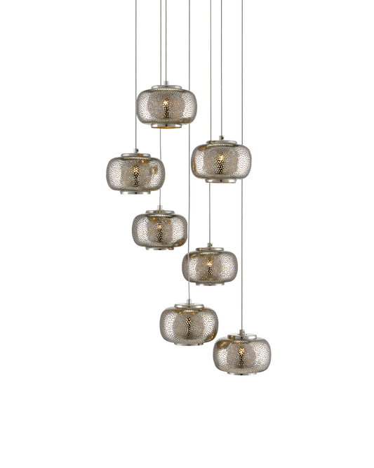 Pepper 7-Light Round Multi-Drop Pendant