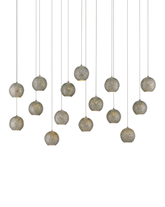 Giro 15-Light Linear Multi-Drop Pendant