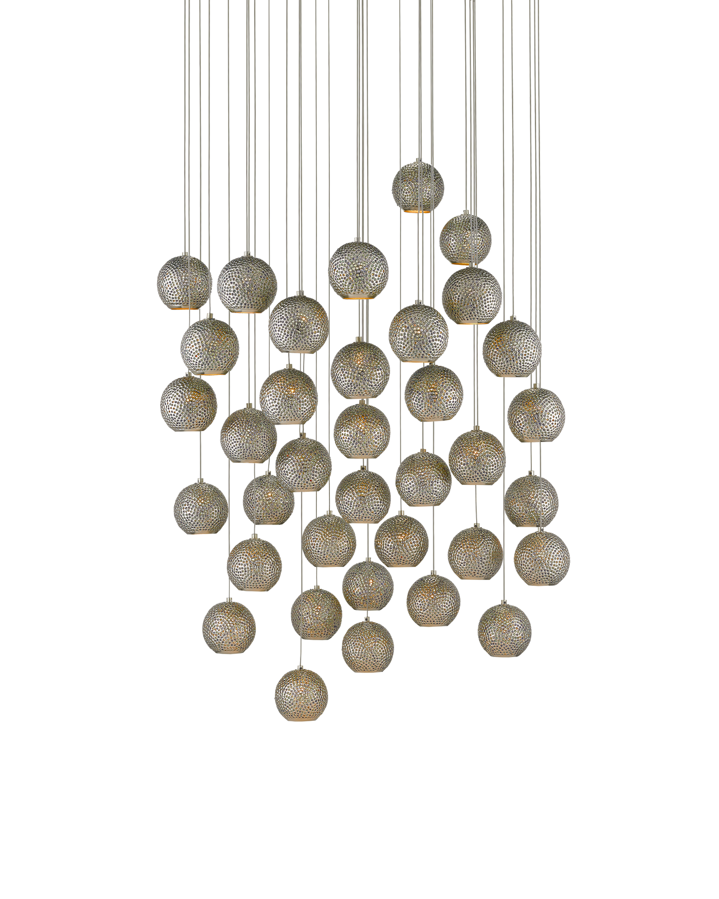 Giro 36-Light Round Multi-Drop Pendant