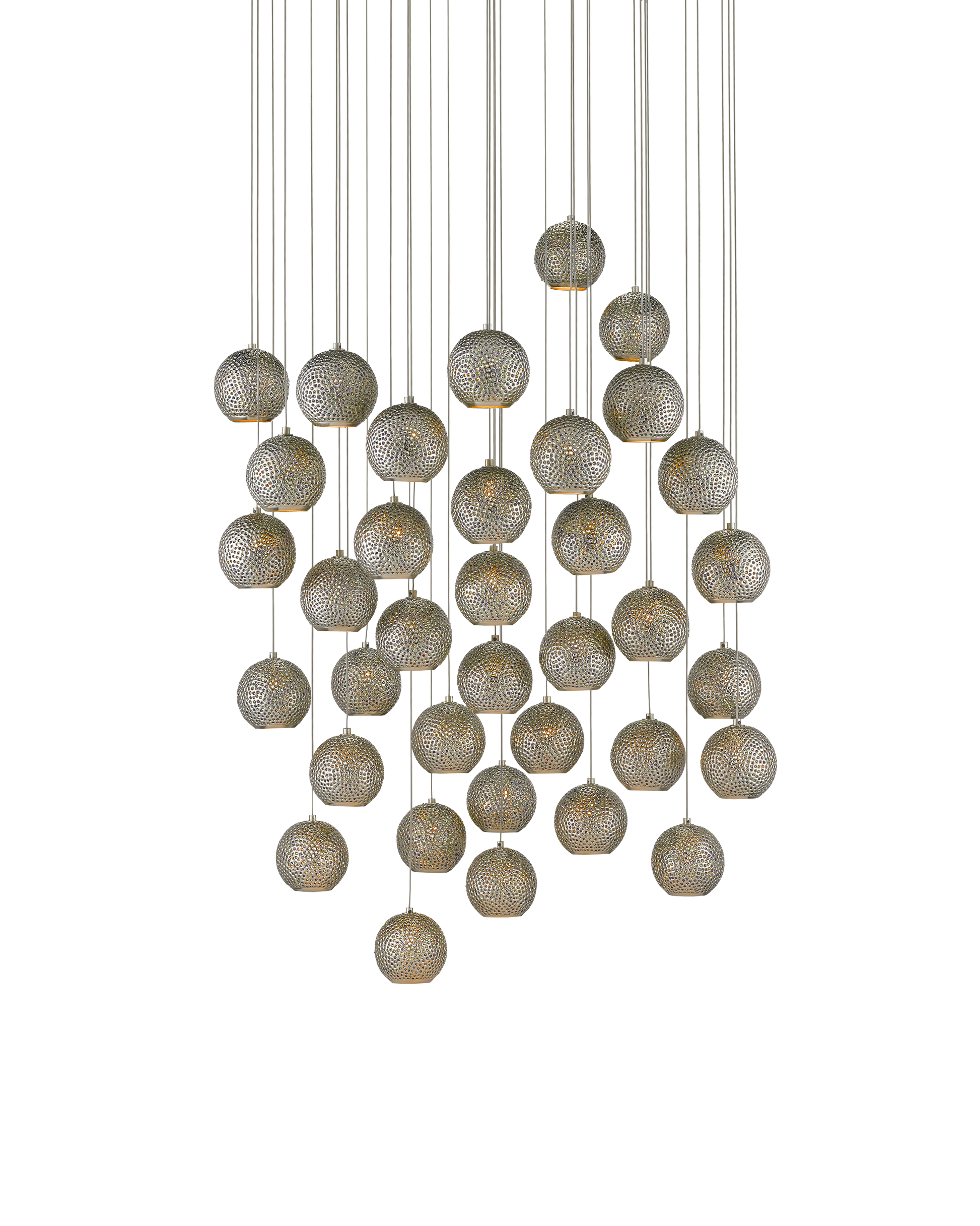 Giro 36-Light Round Multi-Drop Pendant