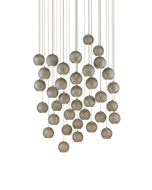 Giro 36-Light Round Multi-Drop Pendant