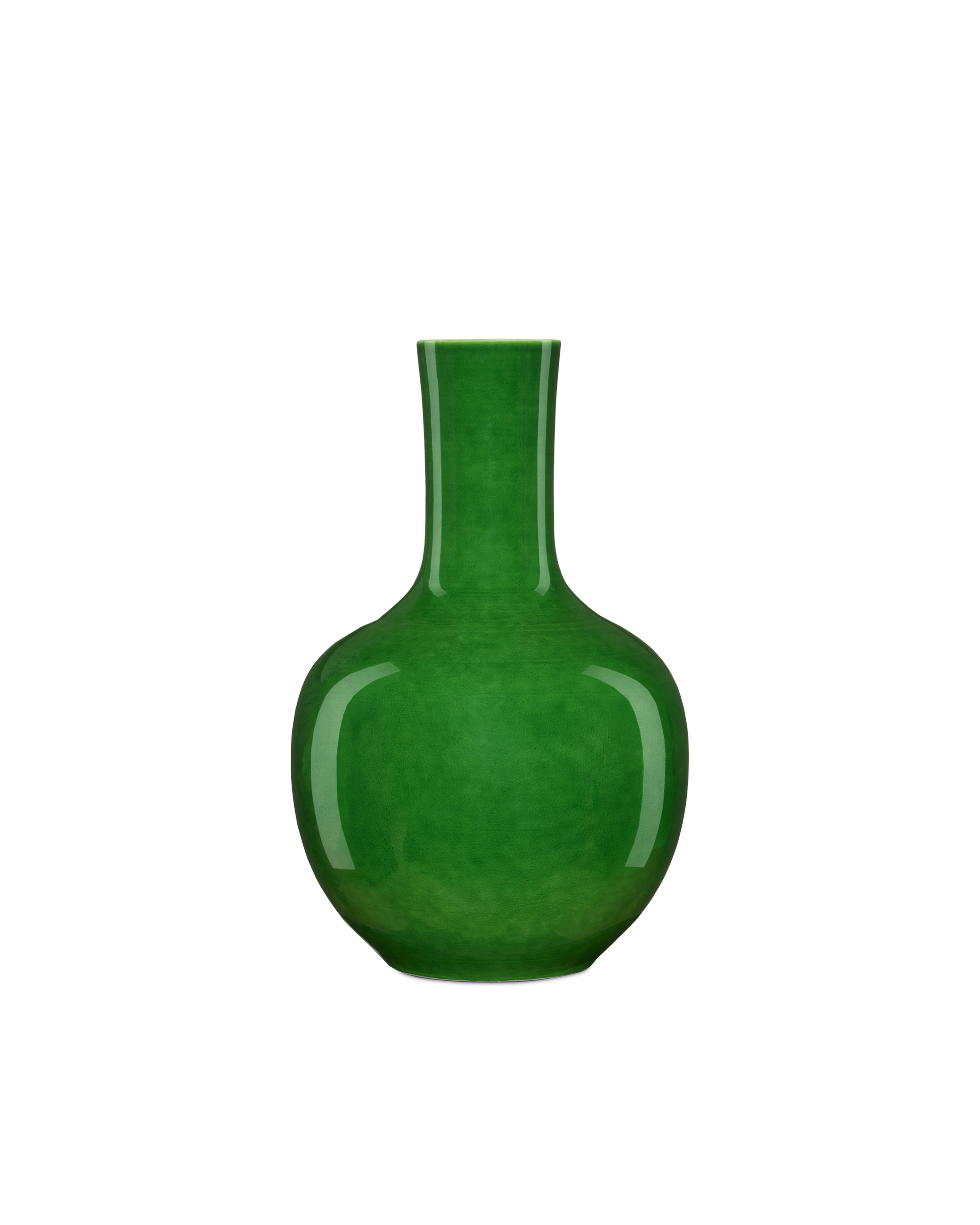 Imperial Green Long Neck Vase