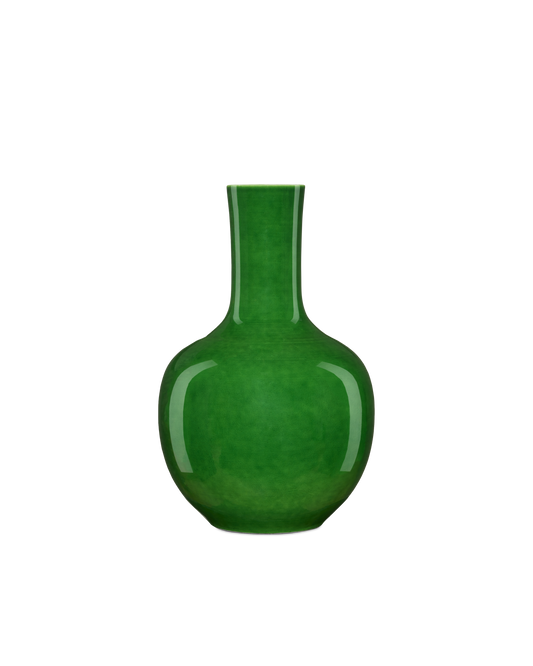 Imperial Green Long Neck Vase