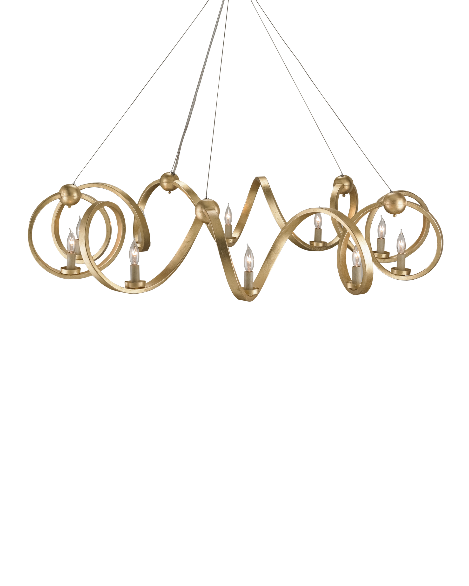 Ringmaster Gold Chandelier