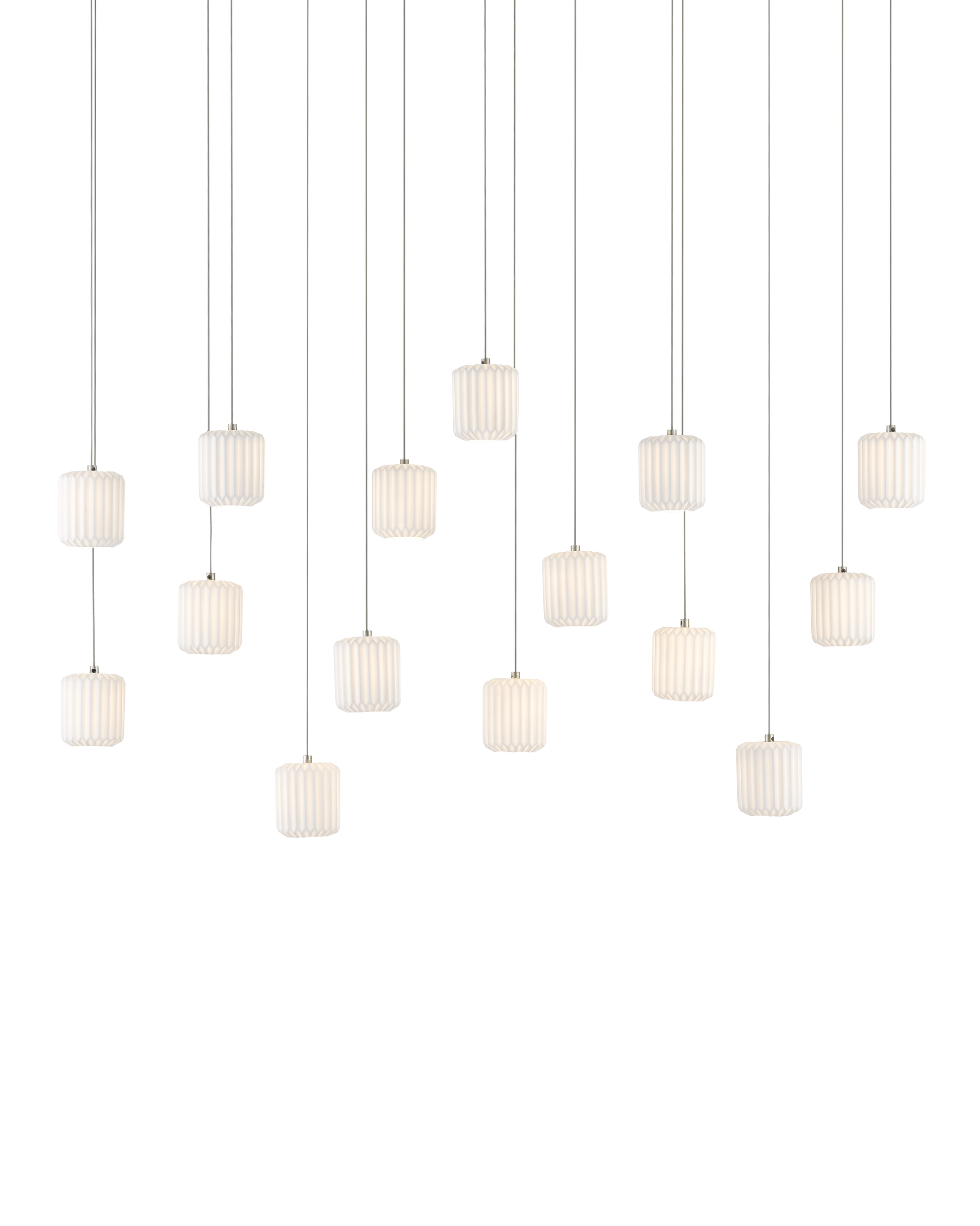 Dove 15-Light Linear Multi-Drop Pendant