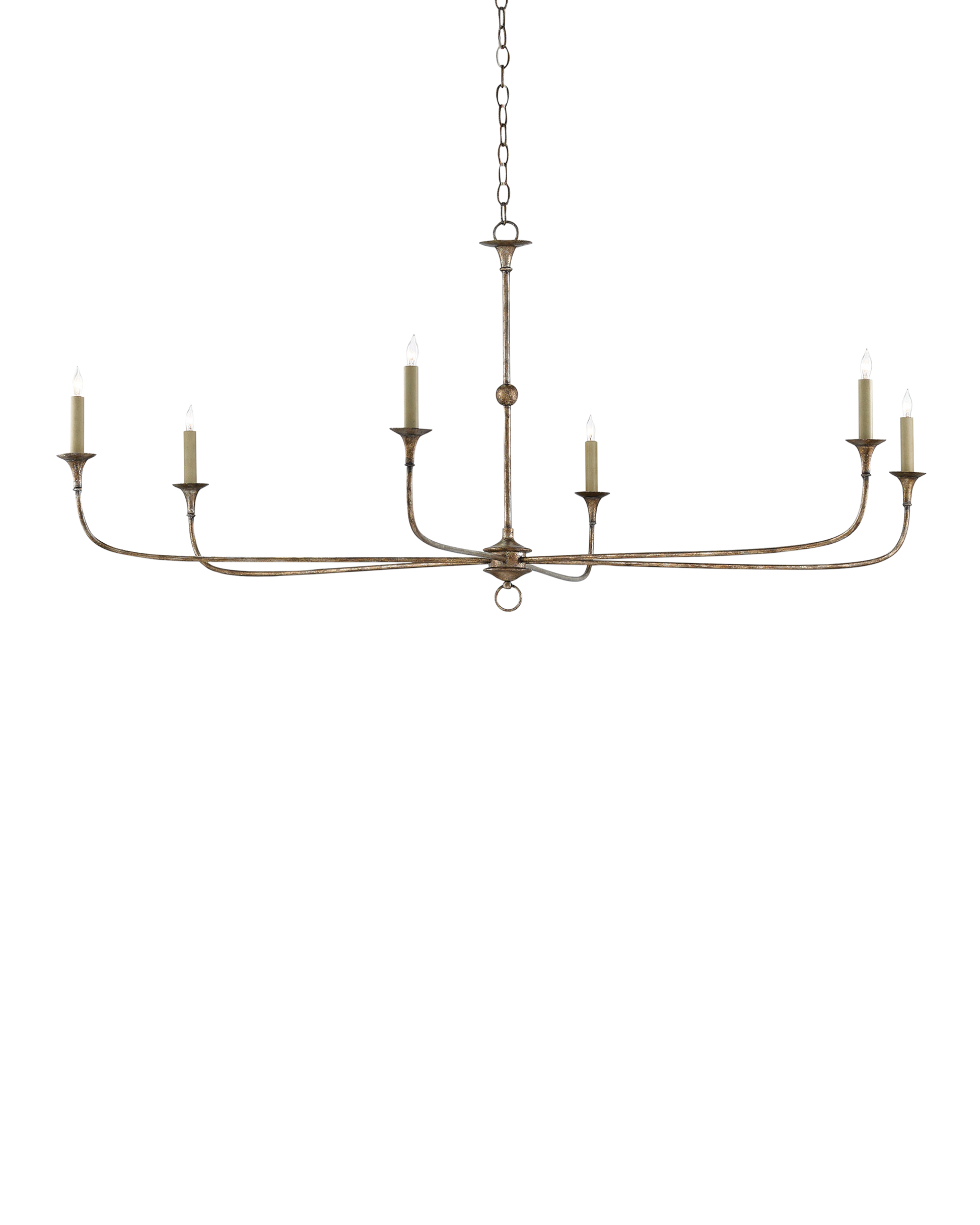 Nottaway Large Bronze Chandelier