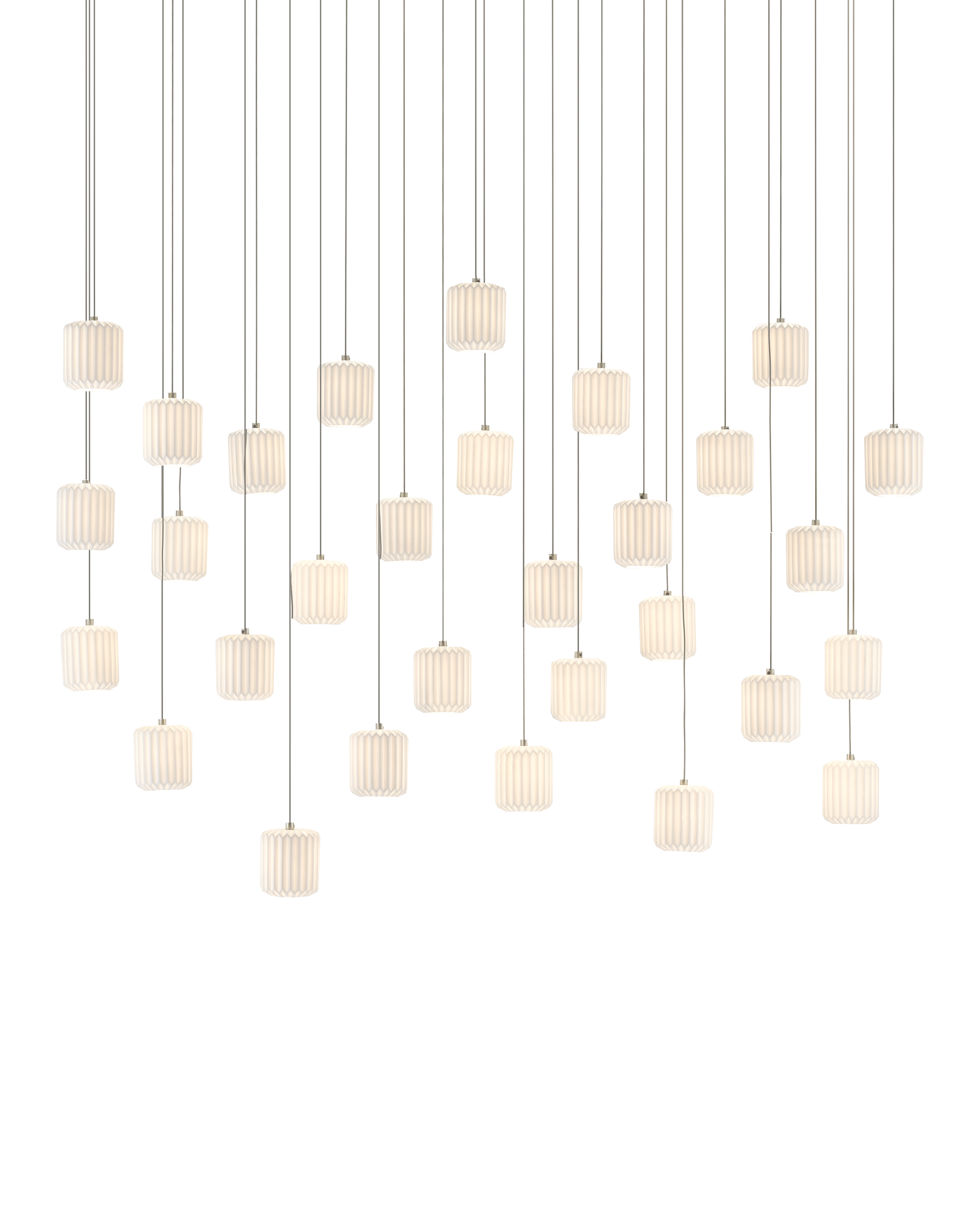Dove 30-Light Linear Multi-Drop Pendant