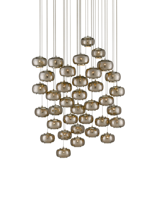 Pepper 36-Light Round Multi-Drop Pendant