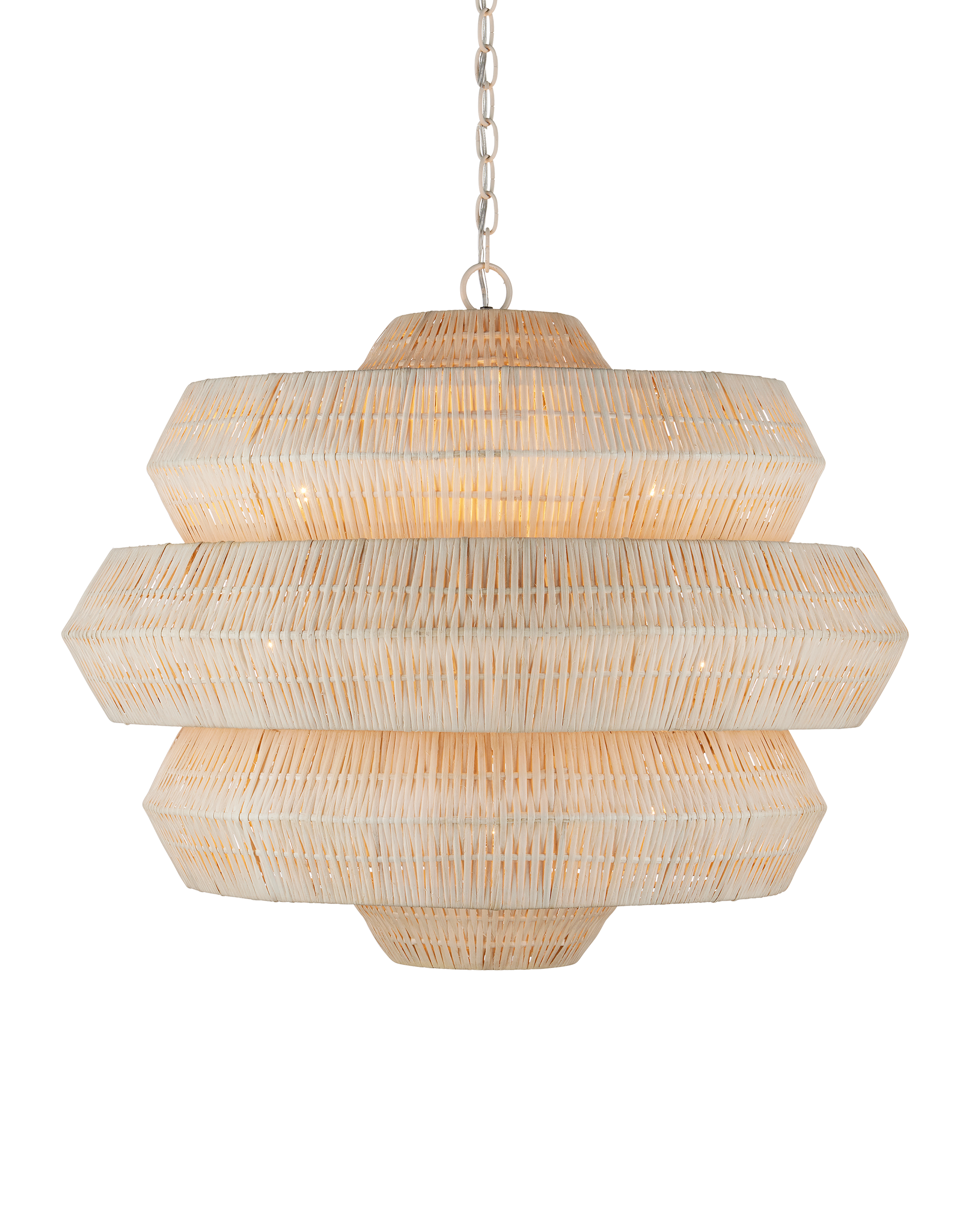 Antibes Medium White Chandelier