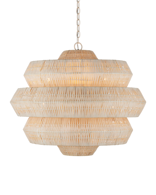 Antibes Medium White Chandelier