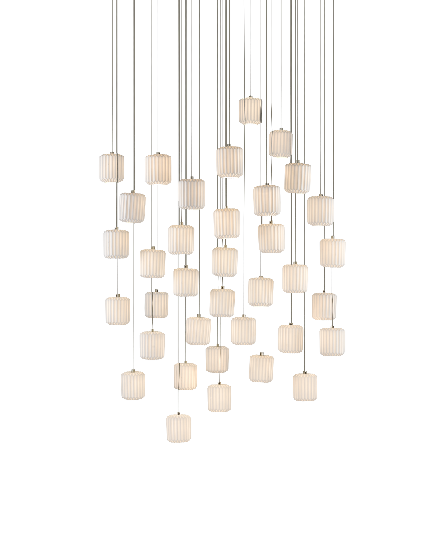 Dove 36-Light Round Multi-Drop Pendant