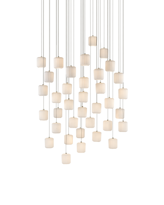 Dove 36-Light Round Multi-Drop Pendant
