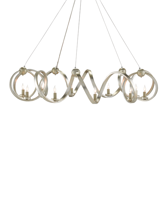 Ringmaster Silver Chandelier