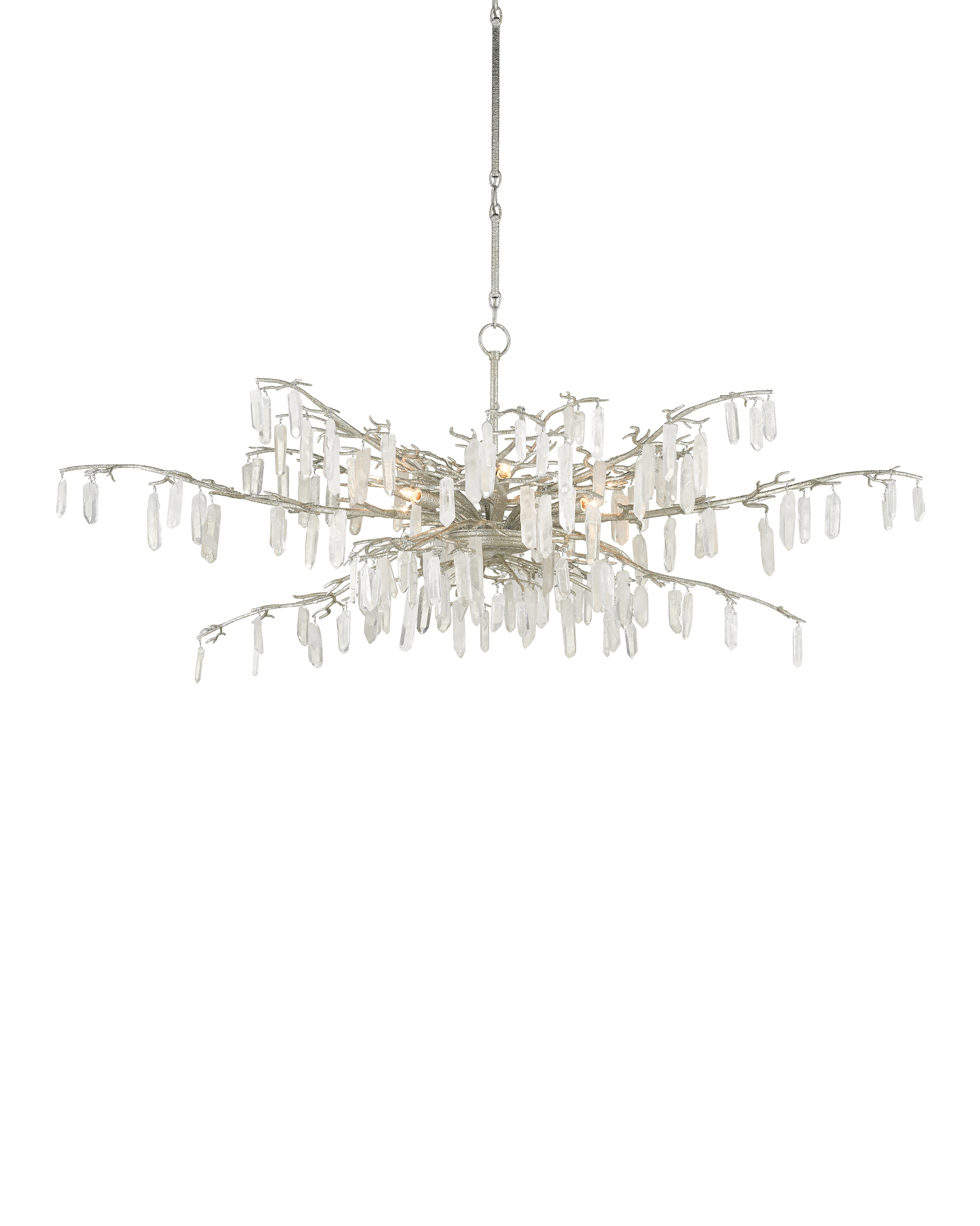 Forest Dawn Silver Chandelier