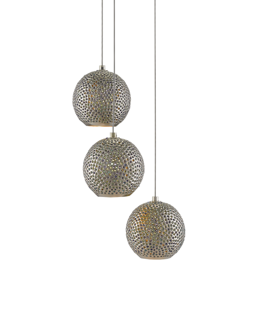 Giro 3-Light Round Multi-Drop Pendant