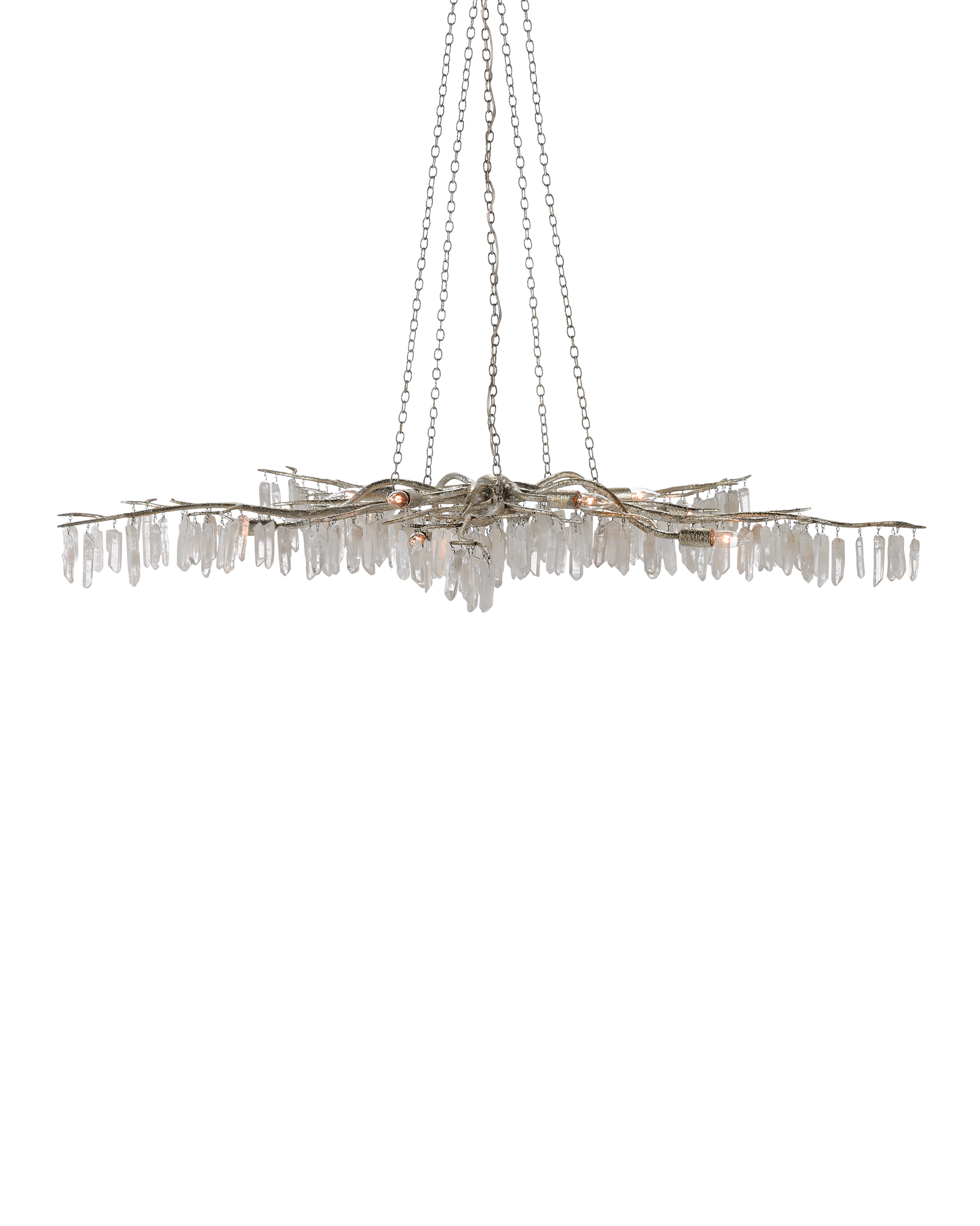 Forest Light Silver Chandelier