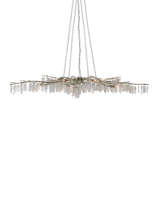 Forest Light Silver Chandelier