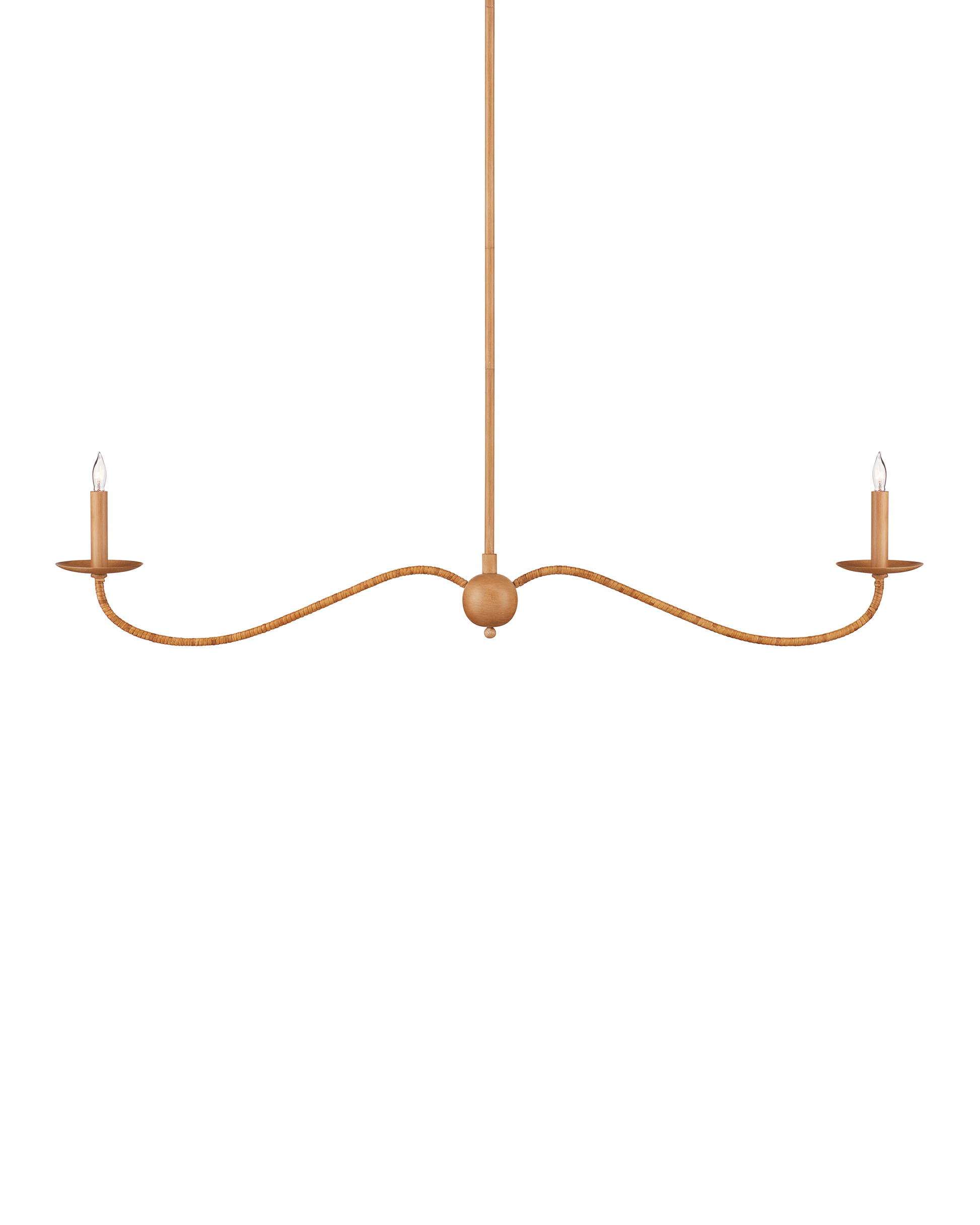 Saxon Linear Tan  Chandelier