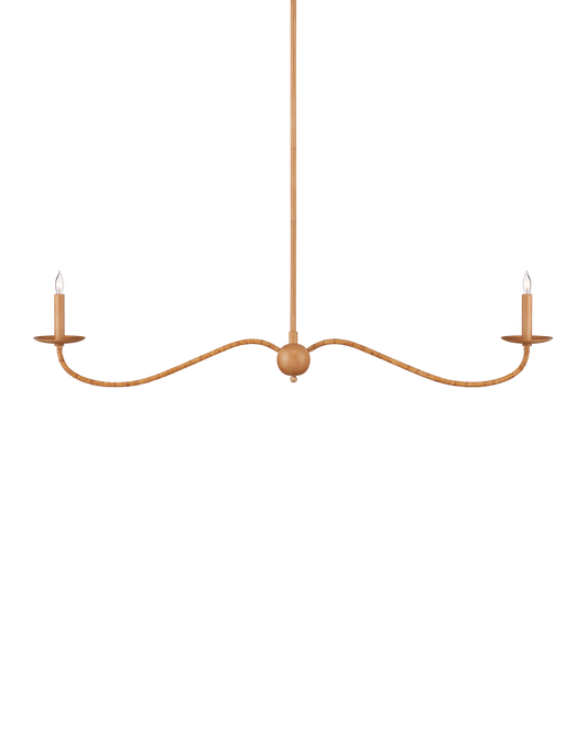 Saxon Linear Tan  Chandelier