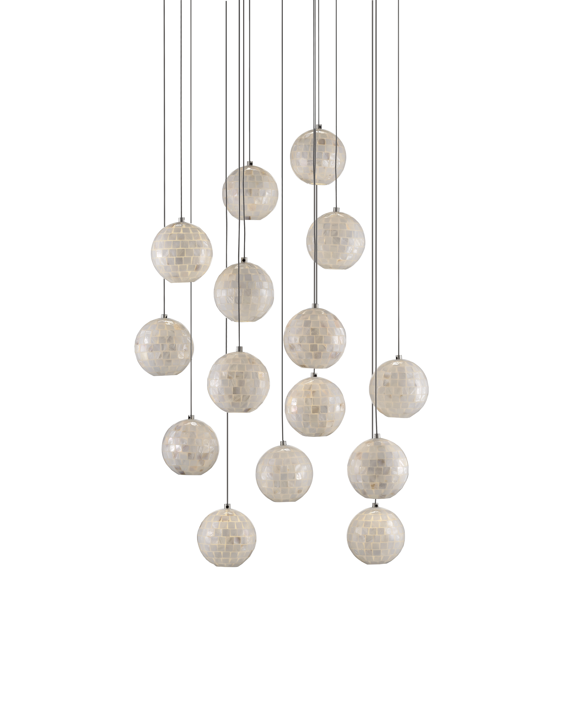 Finhorn 15-Light Round Multi-Drop Pendant