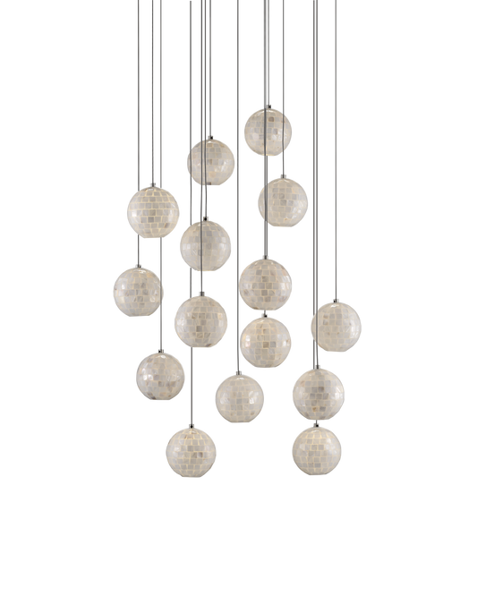 Finhorn 15-Light Round Multi-Drop Pendant