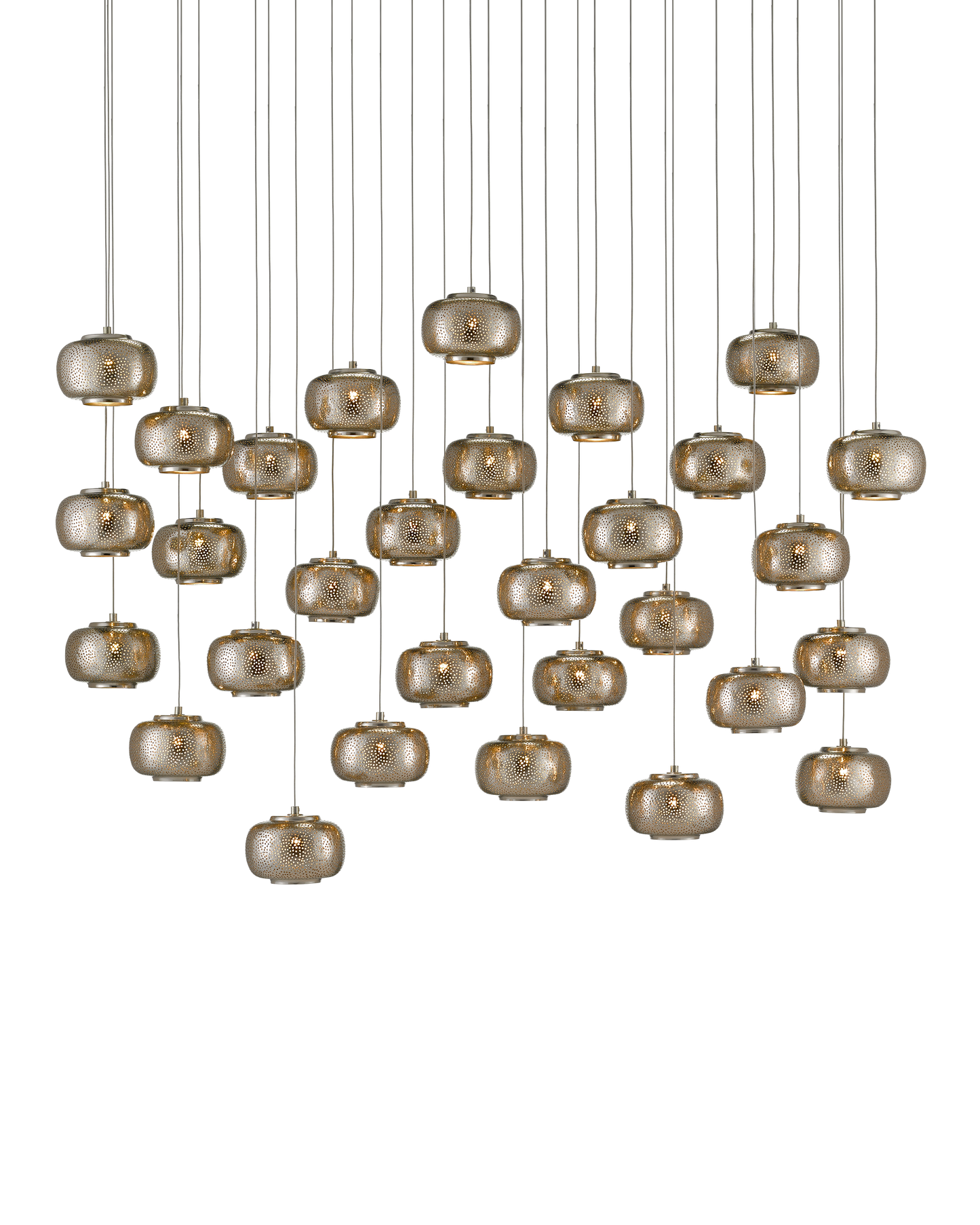 Pepper 30-Light Linear Multi-Drop Pendant