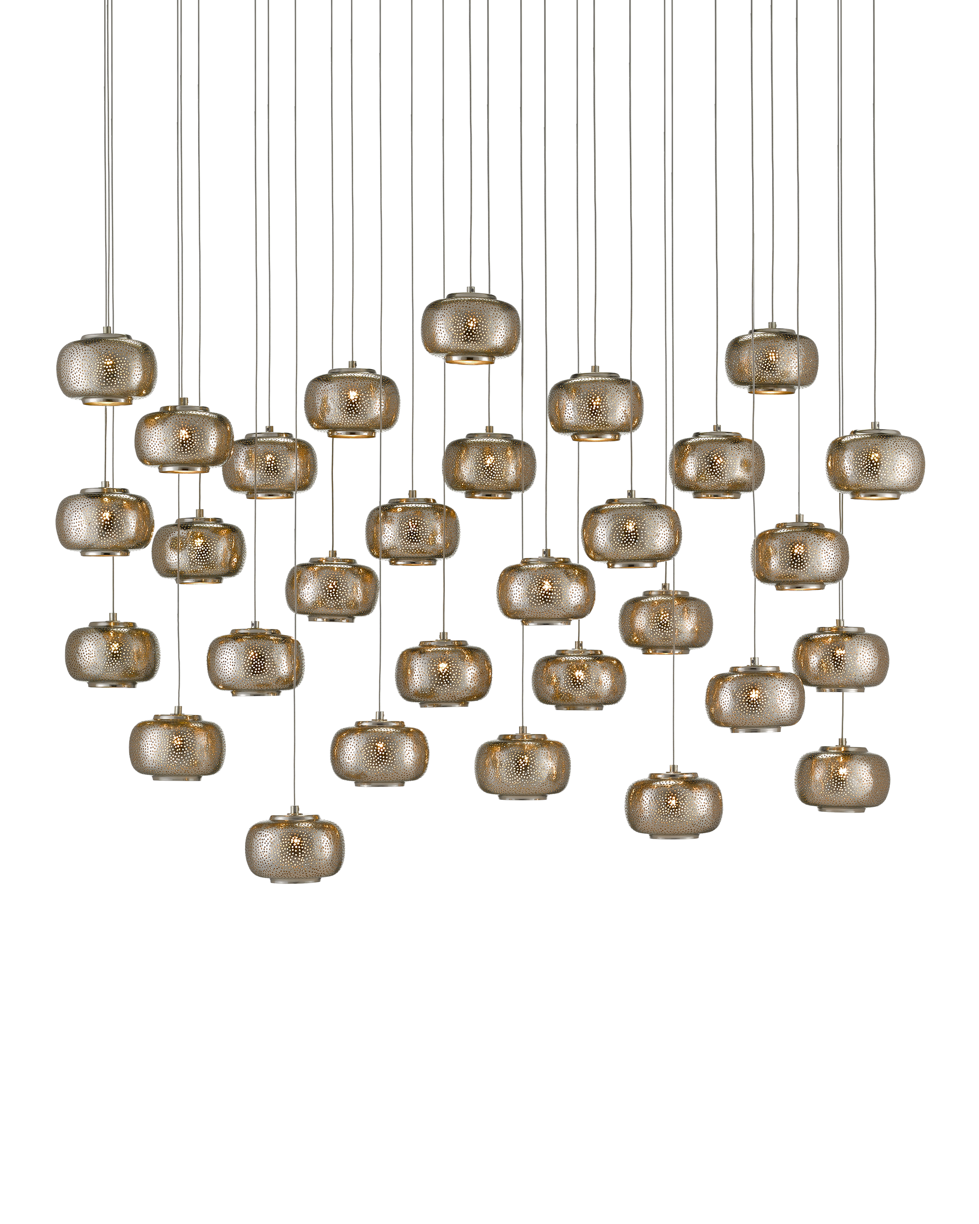 Pepper 30-Light Linear Multi-Drop Pendant