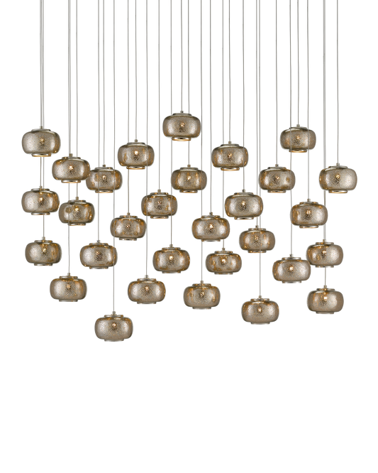 Pepper 30-Light Linear Multi-Drop Pendant