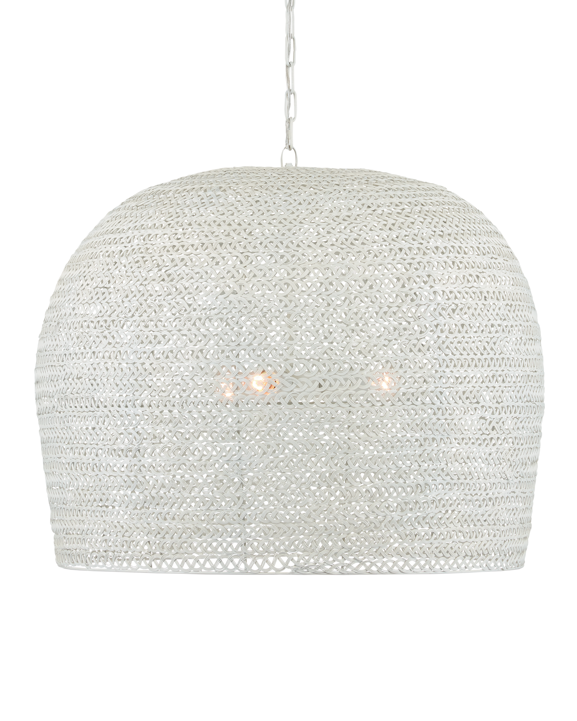 Piero Large White Chandelier