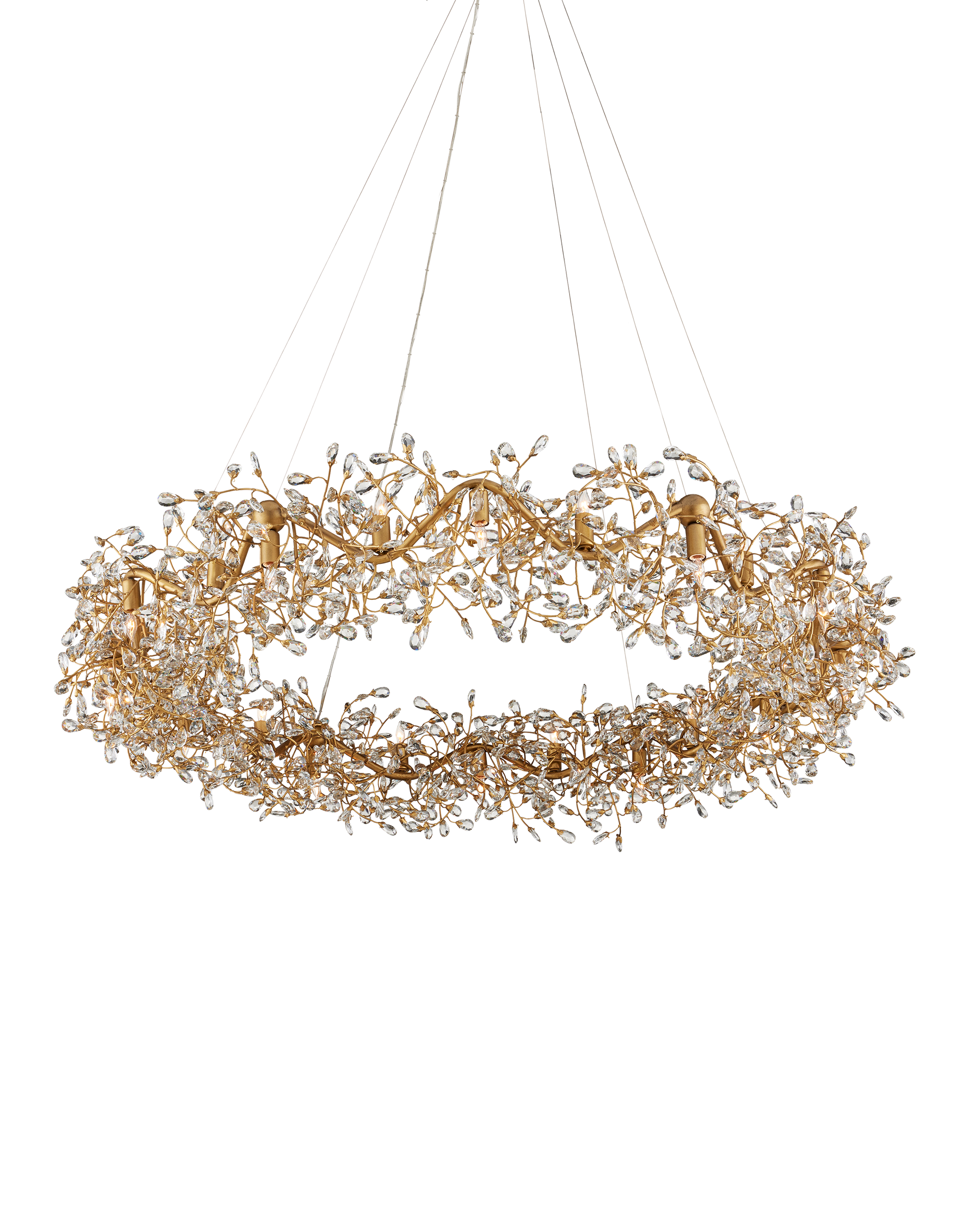 Crystal Bud Grande Ring Chandelier
